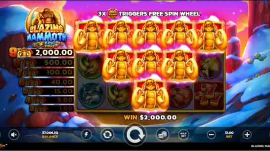 Blazing Mammoth online slot with jackpot